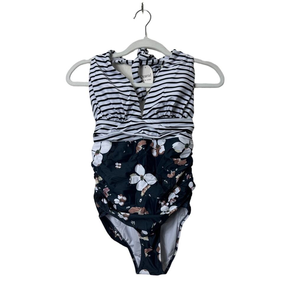 NWT Women's One Piece Bathing Suit Swim Slimming Padded Medium